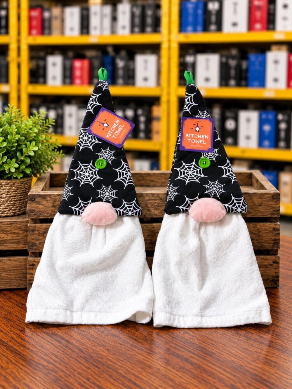 Set of 2 Halloween Gnome Hanging Towels